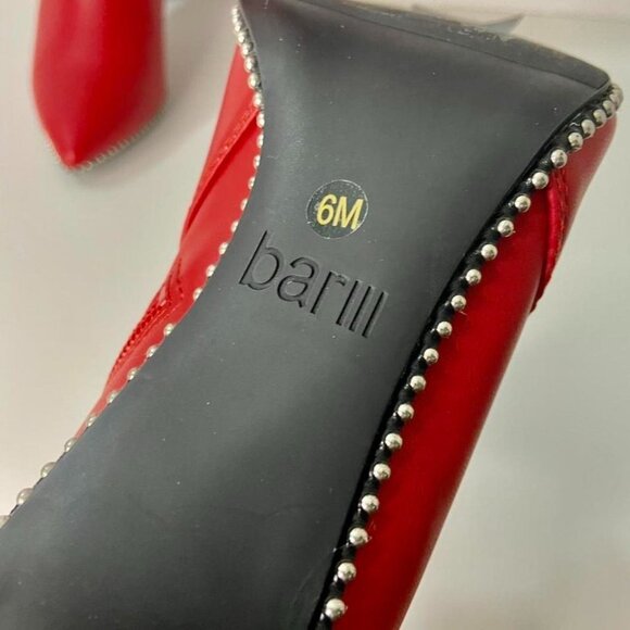 Bar III Elegant Red High Heel Boots Size 6 Preloved - Picture 4 of 4